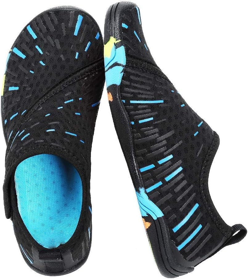 Boys & Girls Water Shoes Kids Lightweight Comfort Sole Easy Walking Athletic Slip on Aqua Sock(Toddler/Little Kid/Big Kid)