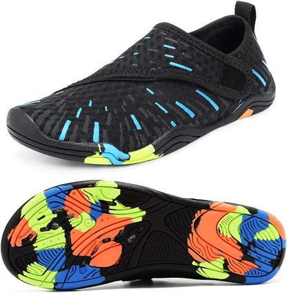 Boys & Girls Water Shoes Kids Lightweight Comfort Sole Easy Walking Athletic Slip on Aqua Sock(Toddler/Little Kid/Big Kid)