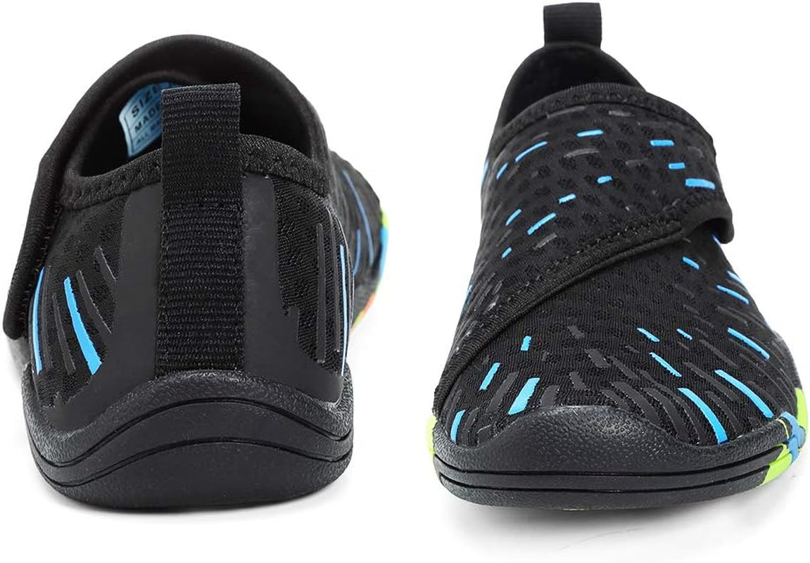 Boys & Girls Water Shoes Kids Lightweight Comfort Sole Easy Walking Athletic Slip on Aqua Sock(Toddler/Little Kid/Big Kid)